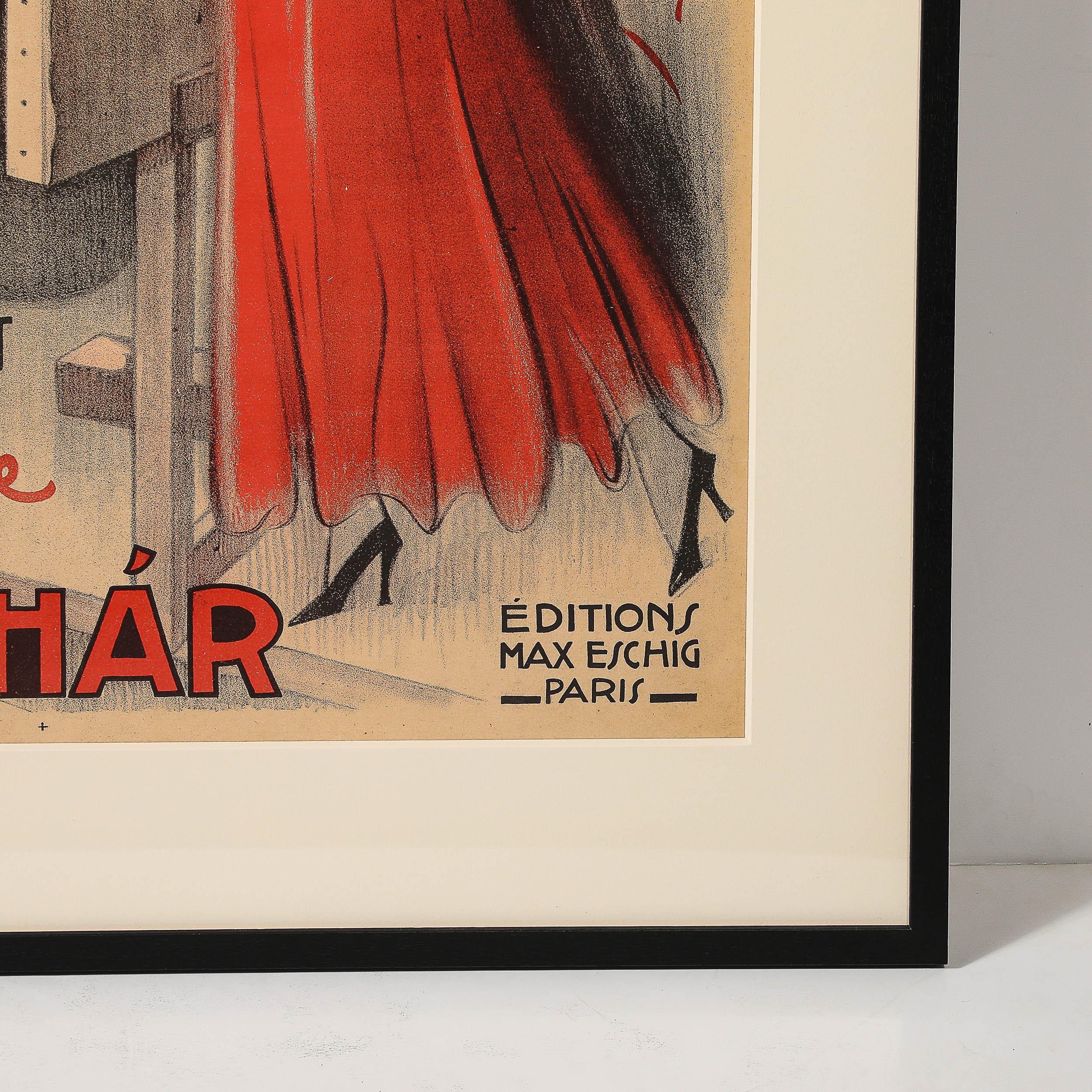 Art Deco Lithograph Poster Franz Lehar, Le Comte de Luxembourg by Georges Dola For Sale 4
