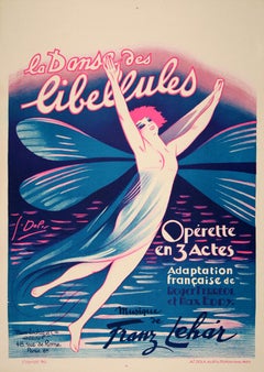 Poster d'epoca originale - La Danse des Libellules di Georges Dola 1926