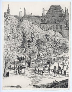 "Place des Vosges" acquaforte originale