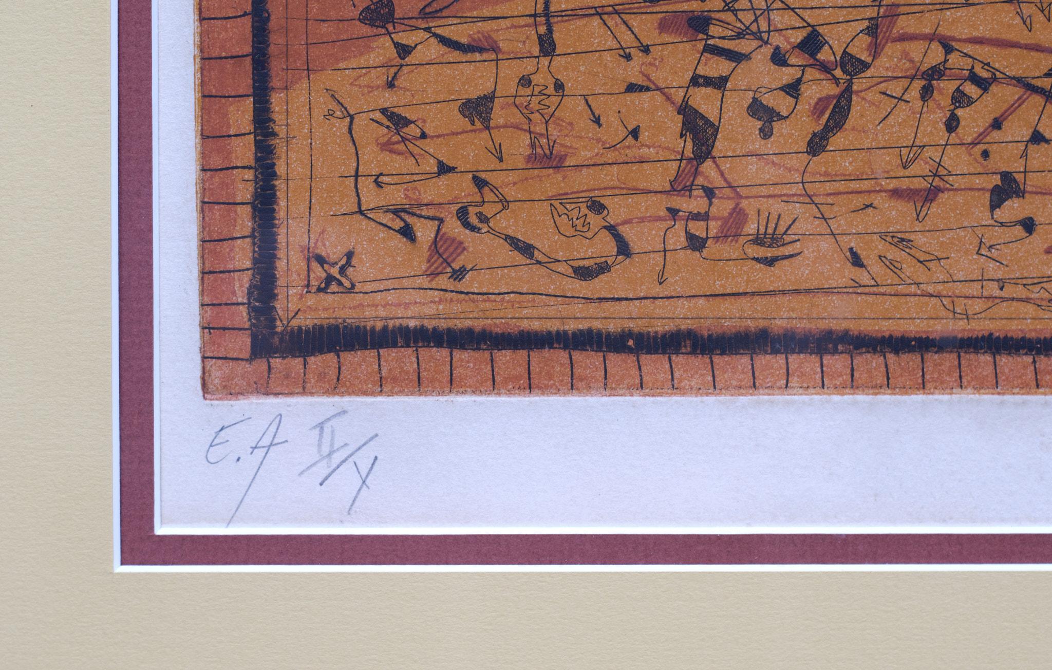 Georges Dussau Aguafuerte Aguatinta 1975 en venta 1