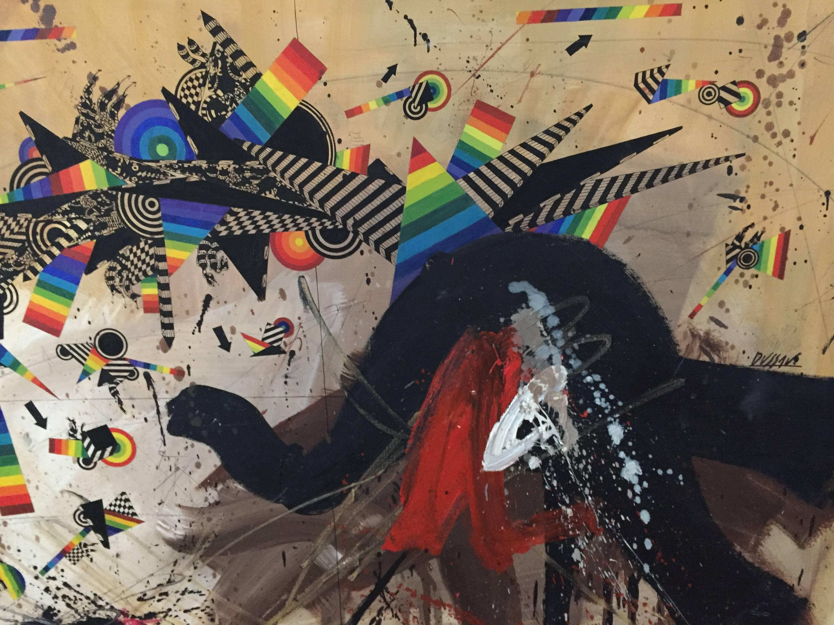 French Surrealist Abstract Painting For Sale 2