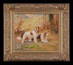 Vintage Two Hunting Gryfon Hounds