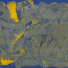 Demie - Abstract Oil Painting, Framed and Signed, 1980s, 81x65 cm