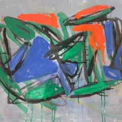 Sans Titre Abstract Painting, Oil on Canvas, 21st Century, Signed
