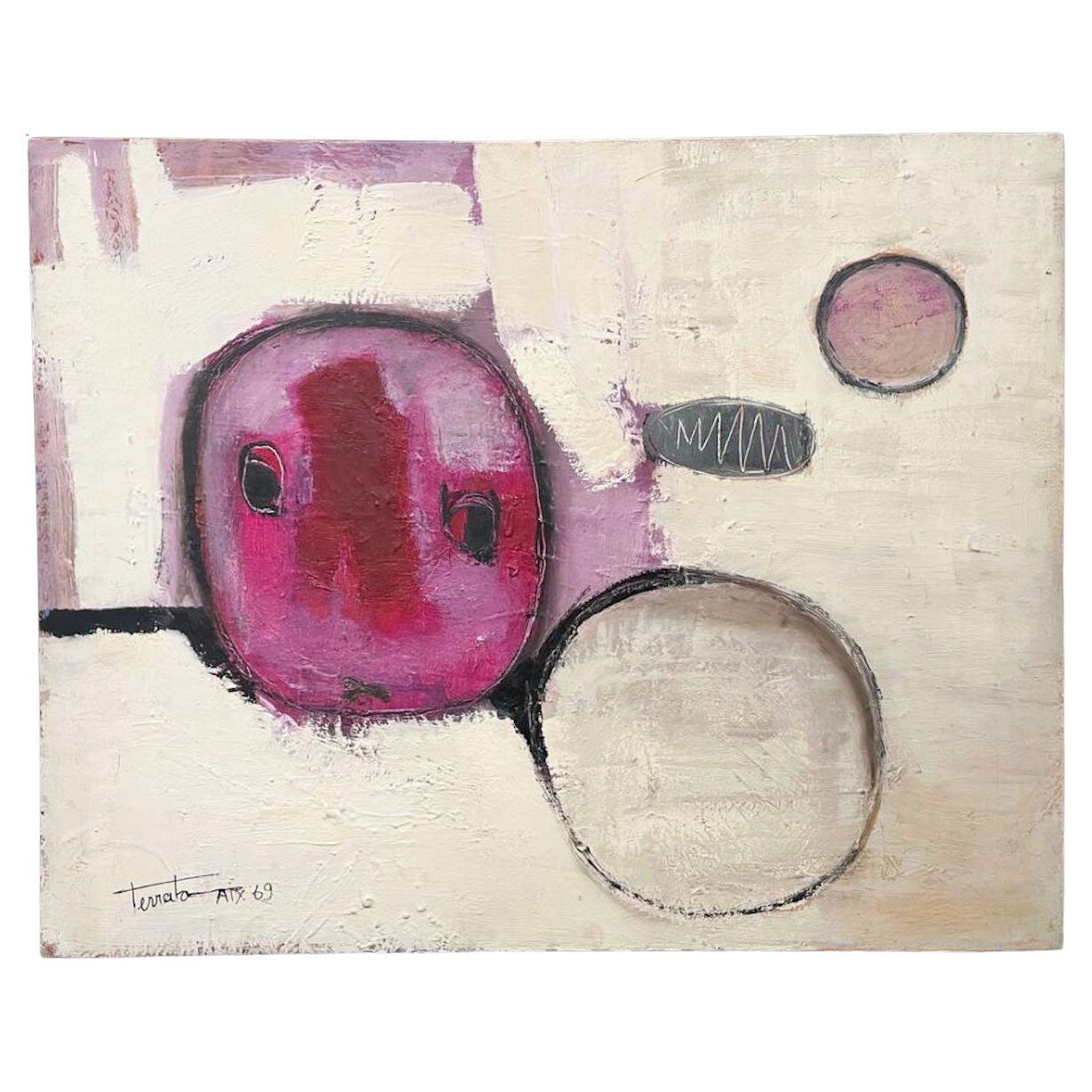Georges Ferrato, "Abstract" 1969 - Abstract Oil Painting