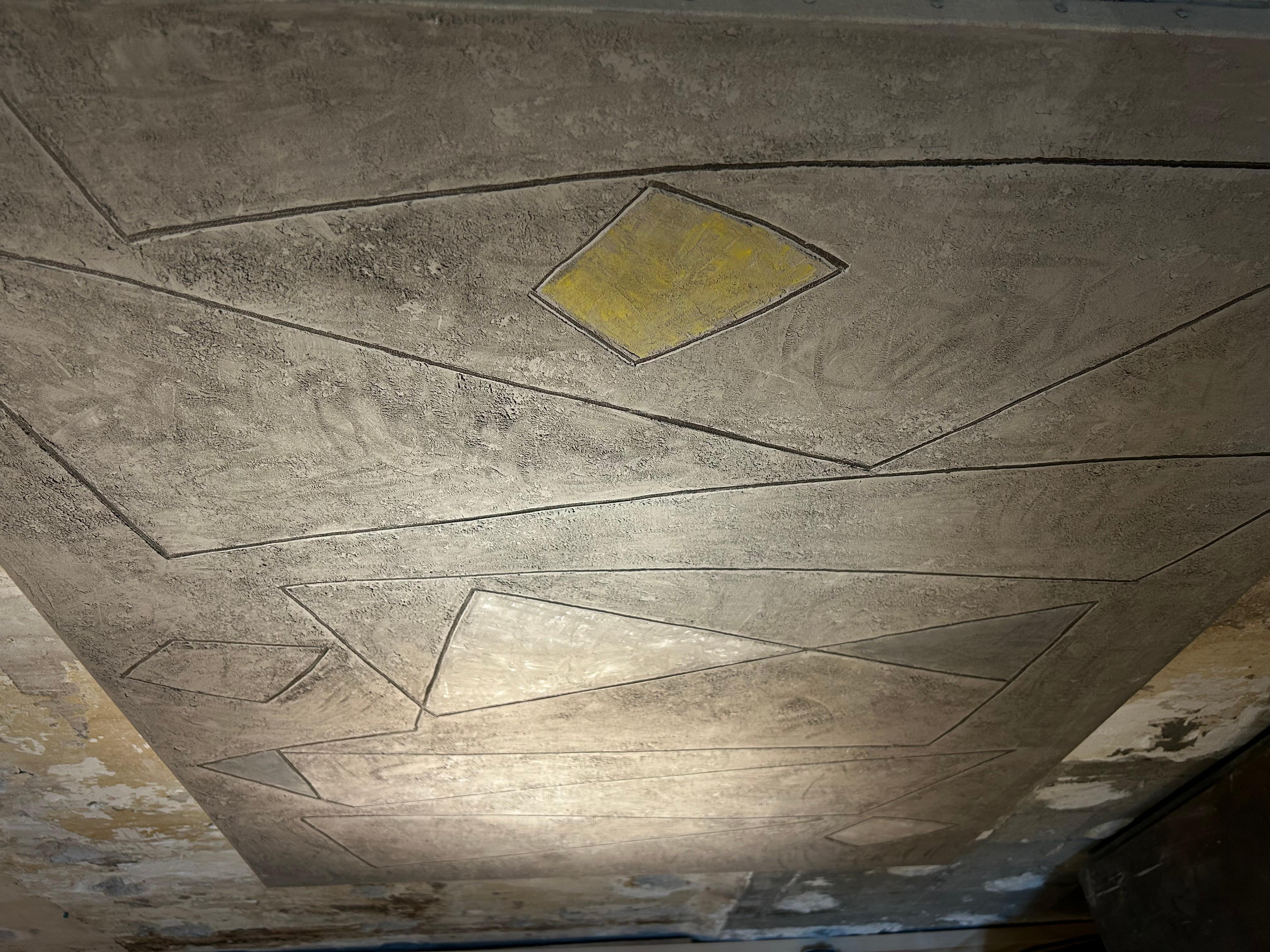Mid-Century Modern Georges Ferrato - Acrylic and concrete on Canvas For Sale