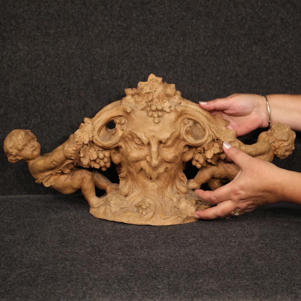 centre de table en terre cuite du 20e siècle signé Flamand, 1920 en vente 8