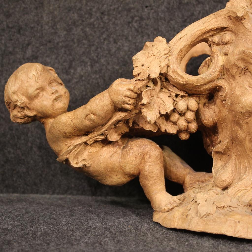 centre de table en terre cuite du 20e siècle signé Flamand, 1920 en vente 2