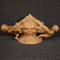 20th Century Terracotta French Sculpture Centrepiece Signed Flamand, 1920s