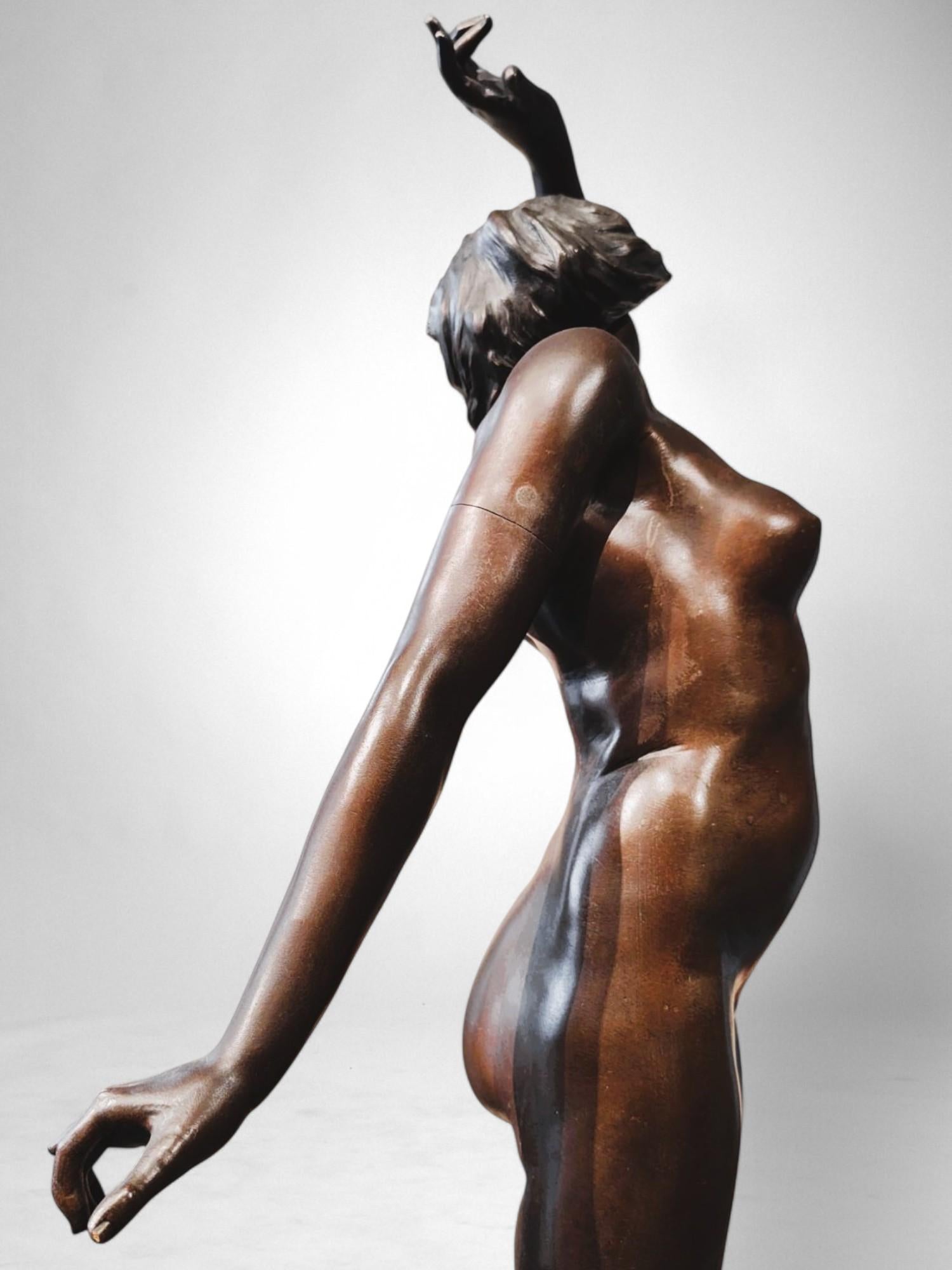 Georges Flamand Danzatrice in bronzo (c. 1900-1910) in vendita 1