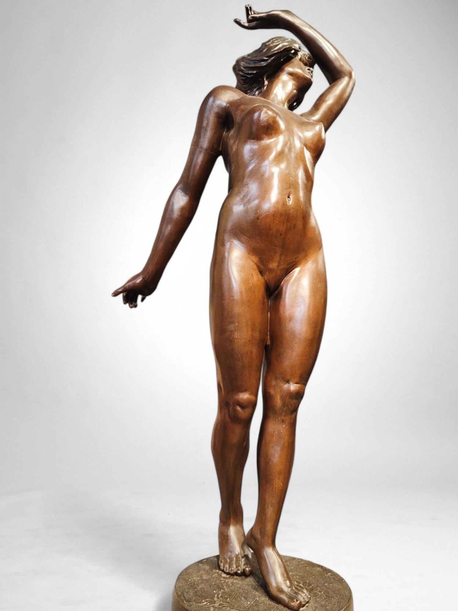 Georges Flamand Danzatrice in bronzo (c. 1900-1910) in vendita 2