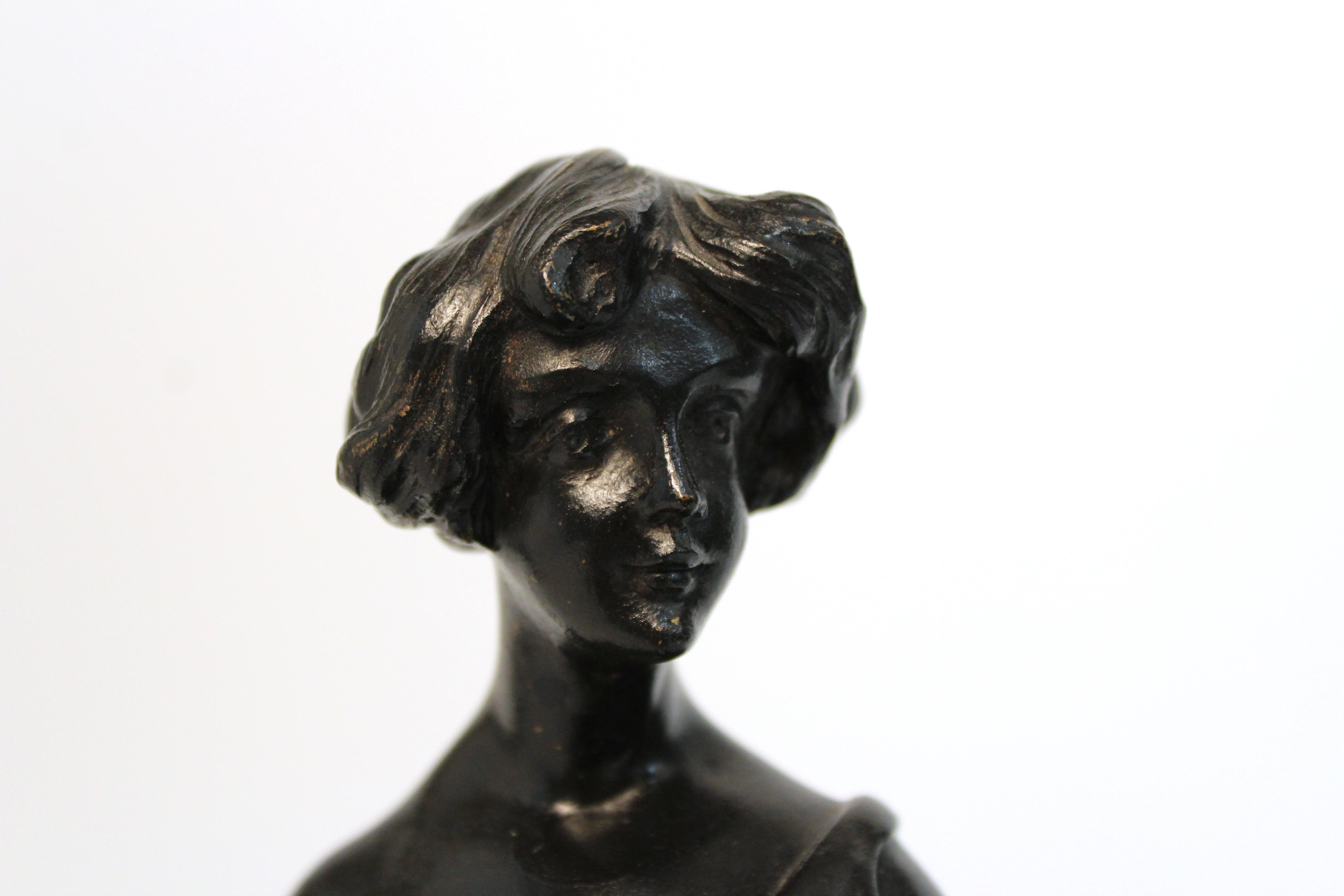 Georges Flamand Art Nouveau Bronze Sculpture 