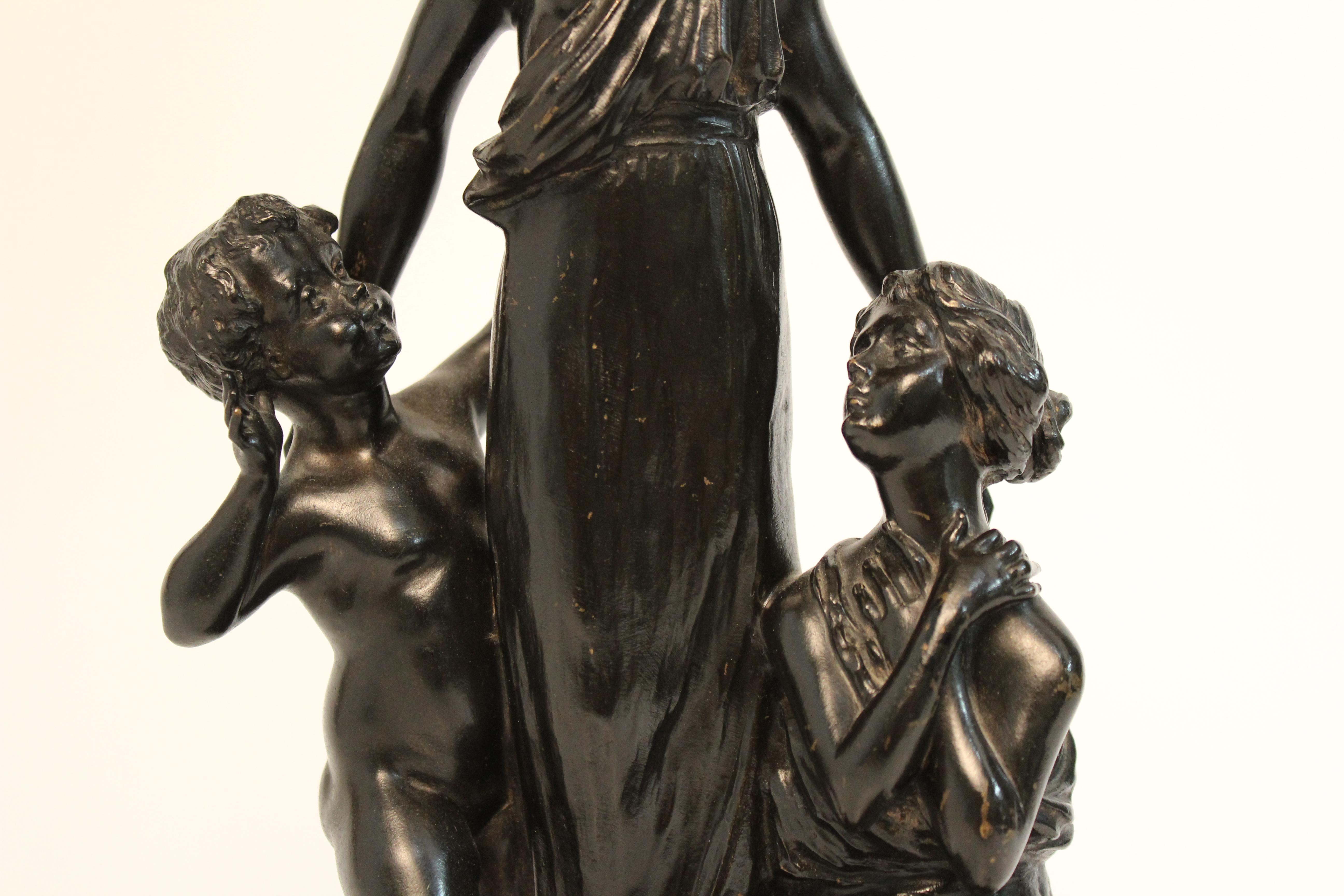 Georges Flamand Art Nouveau Bronze Sculpture 