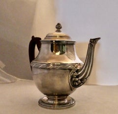 Georges Fouquet Lapar Sterling Silver Tea Pot