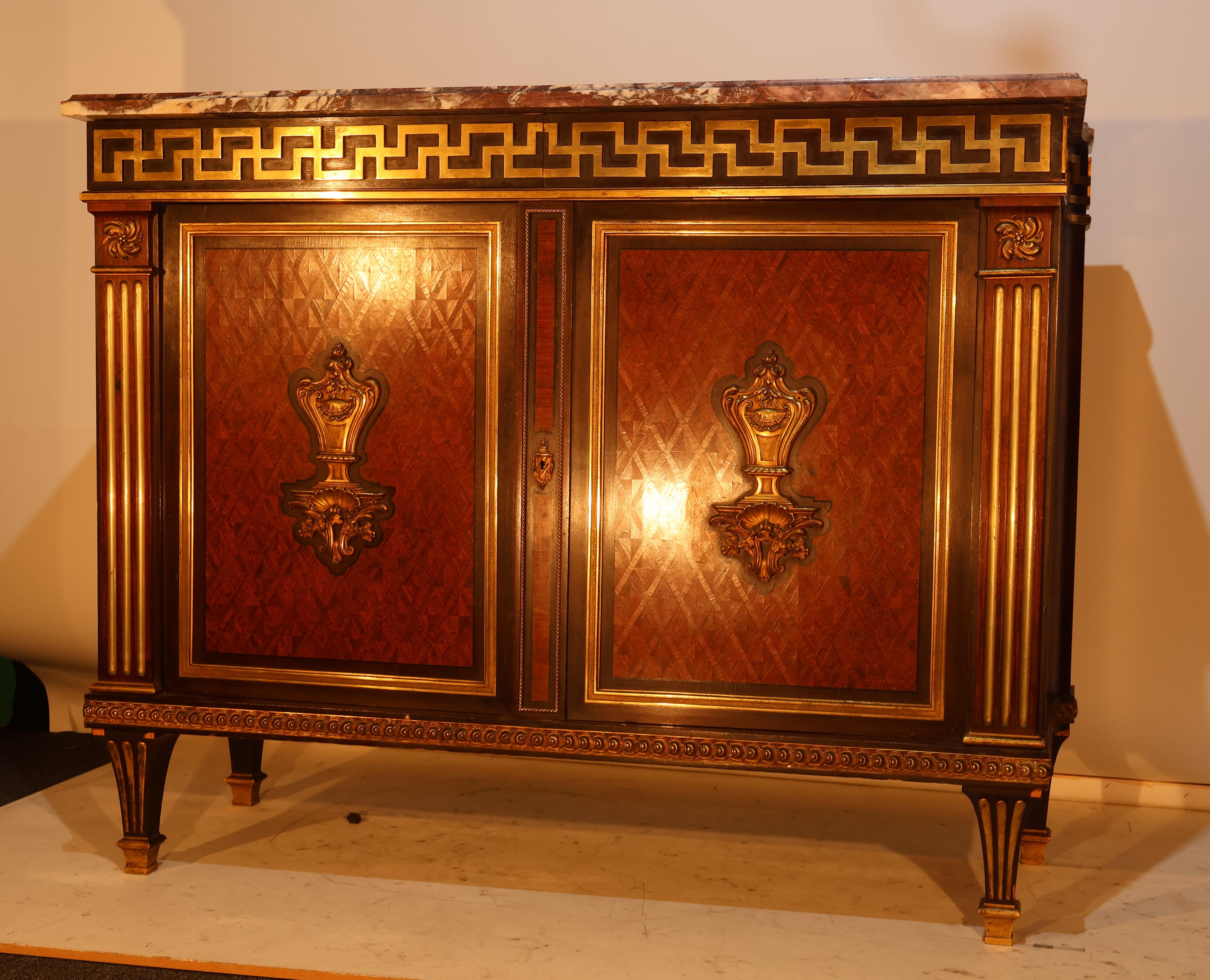 Georges-Francois Alix Commode francese con piano in marmo e ormolu, Francia, 1870 circa in vendita 2