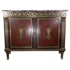 Georges-Francois Alix French Marble Top & Ormolu Commode, France circa 1870
