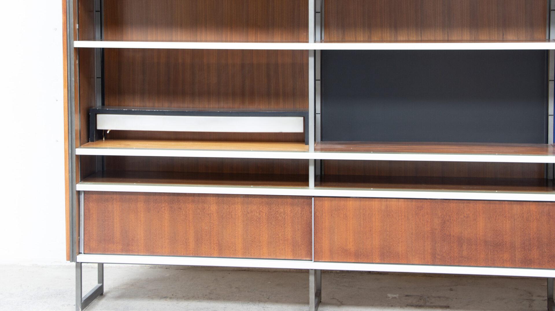 Georges Frydman Modernist Bookcase for EFA, 1960’s In Good Condition For Sale In LYON, FR