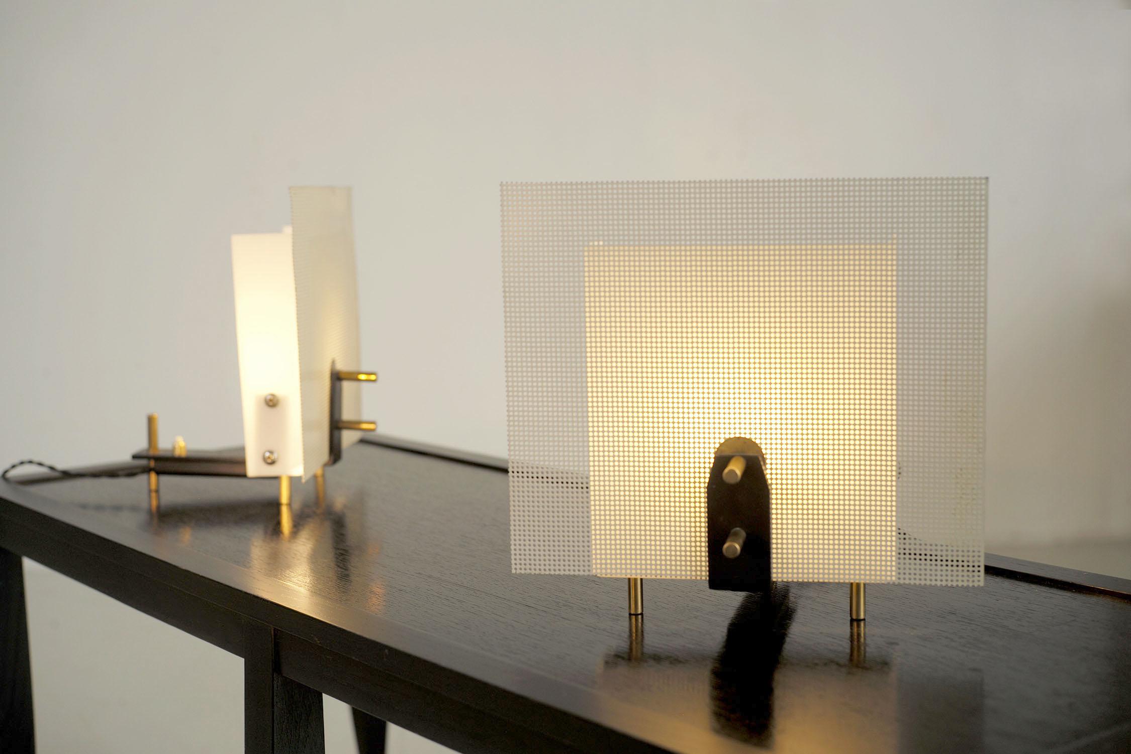 Georges Frydman, pair of modernist lamps, France 1960 5