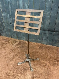 Georges Gay, "Soleil" brand lectern, music stand, menu holder circa 1930