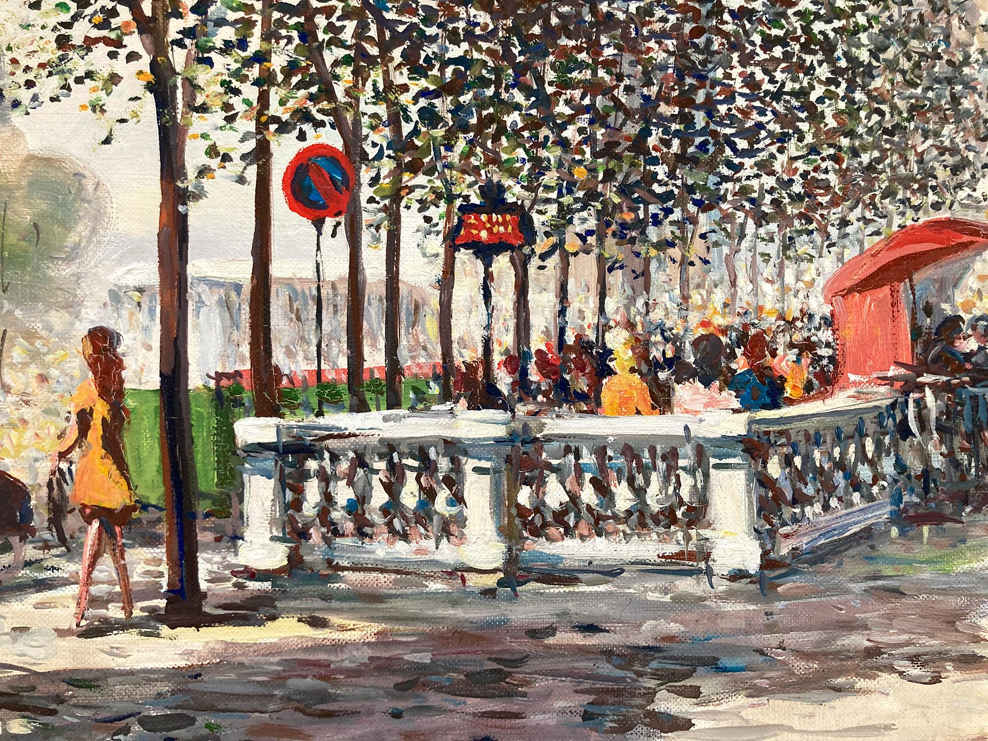 Precioso óleo sobre lienzo de Georges Gerbier. An He era un pintor francés conocido por sus paisajes urbanos llenos de colorido que describían la época de su generación. Este cuadro es un magnífico ejemplo de su obra de la plenitud de su carrera,
