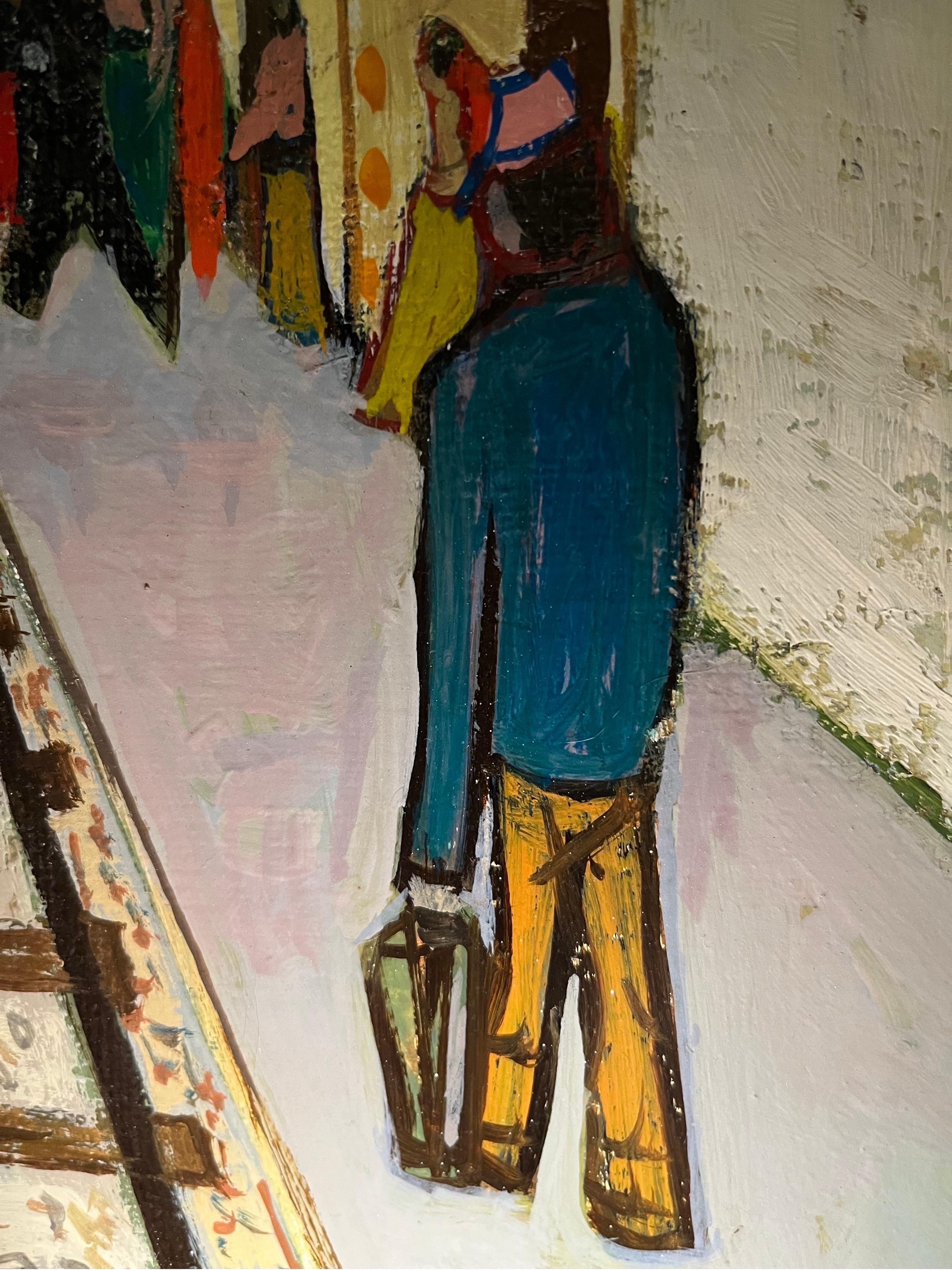 Ferrocarril de Georges Girard - Óleo sobre lienzo 54x81cm en venta 4