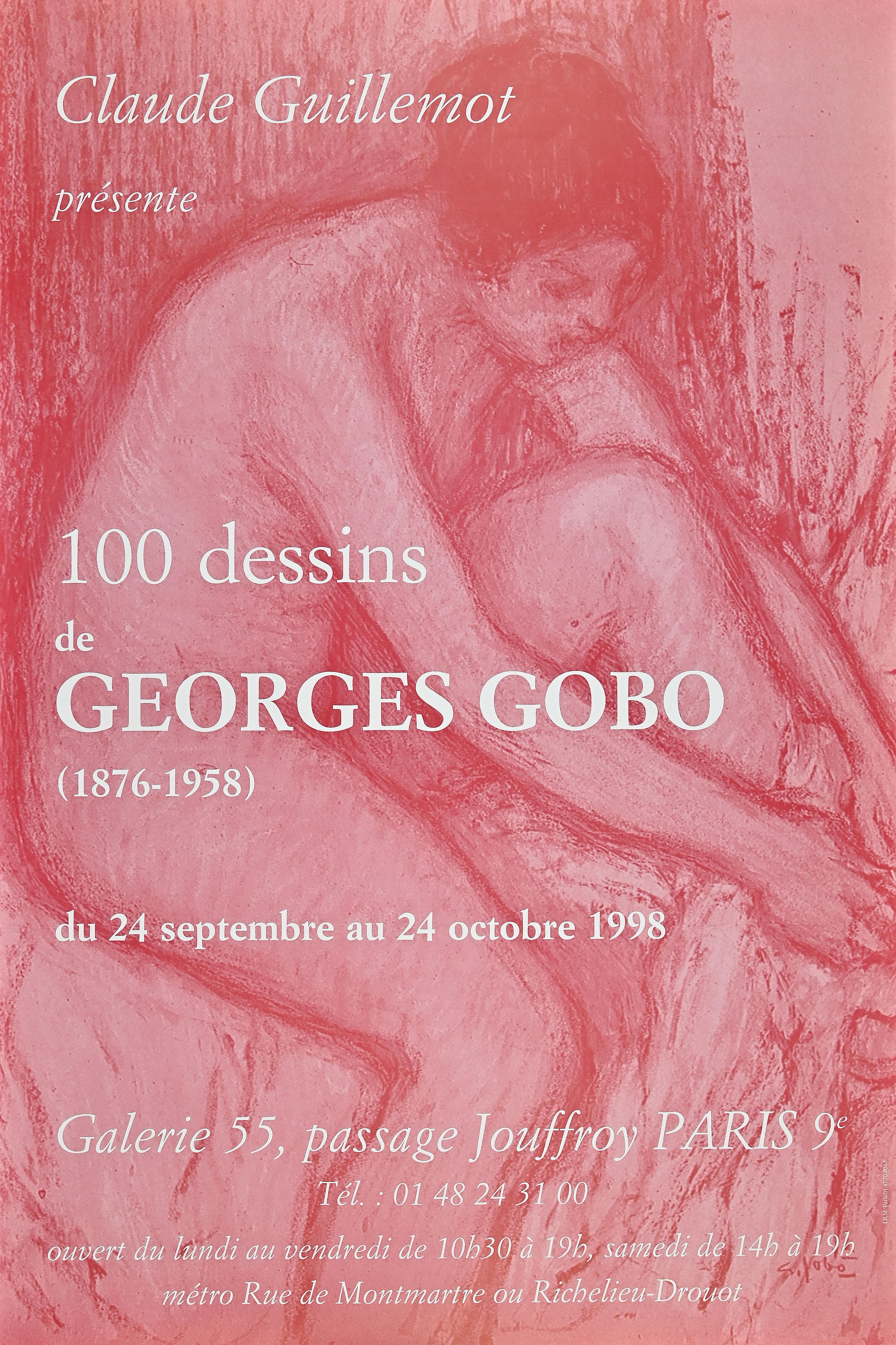 Affiche rétro de l'exposition Georges Gobo, 1998