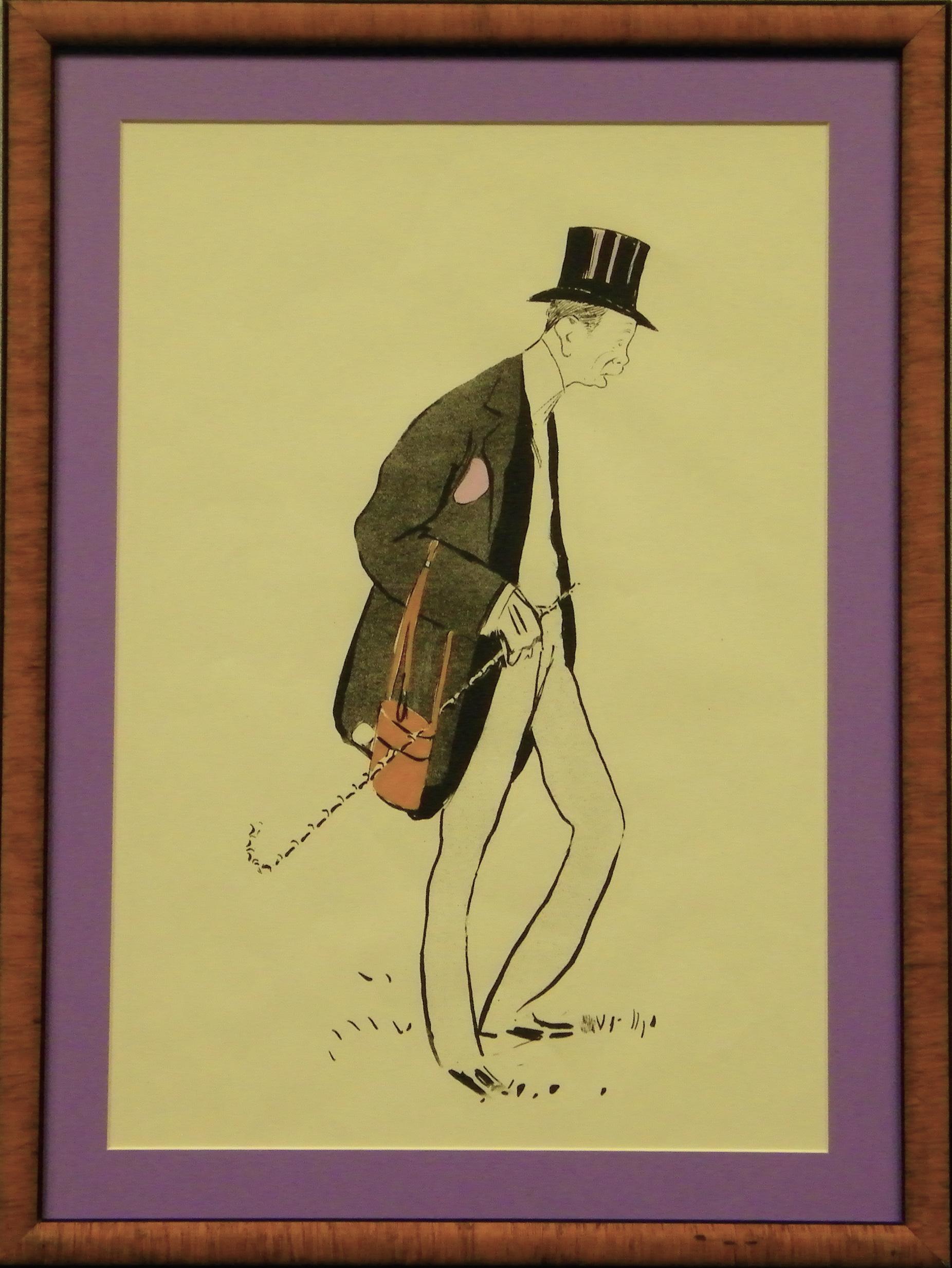 "Lavender Pochette"  - Print by Georges Goursat