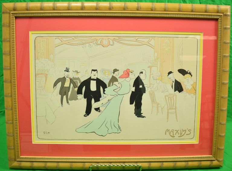 Georges Goursat (Sem) - Maxim's of Paris by Sem For Sale at 1stDibs