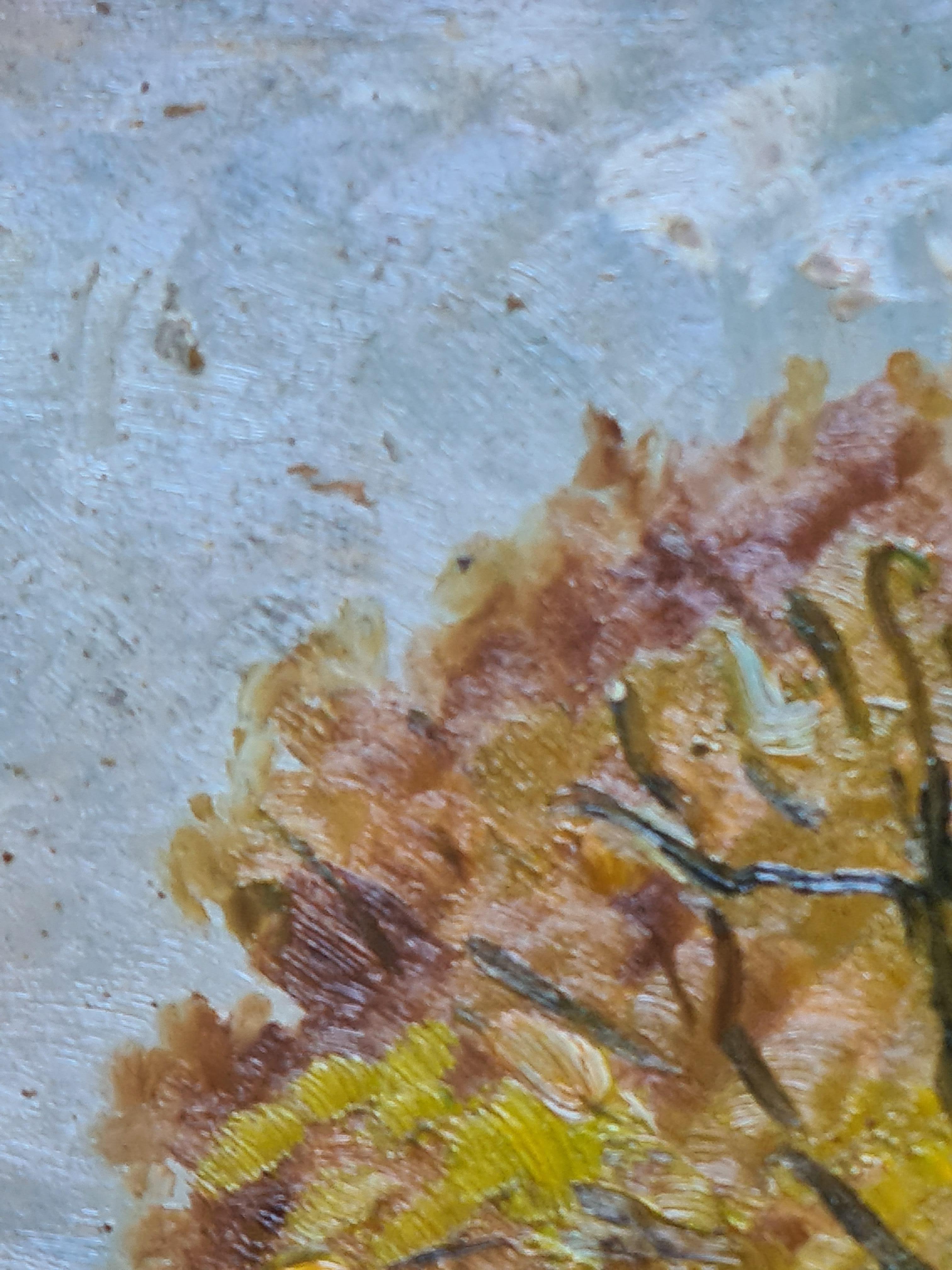 Paysage impressionniste français de l'école de Barbizon, Gloire d'automne et Azeleas en vente 4