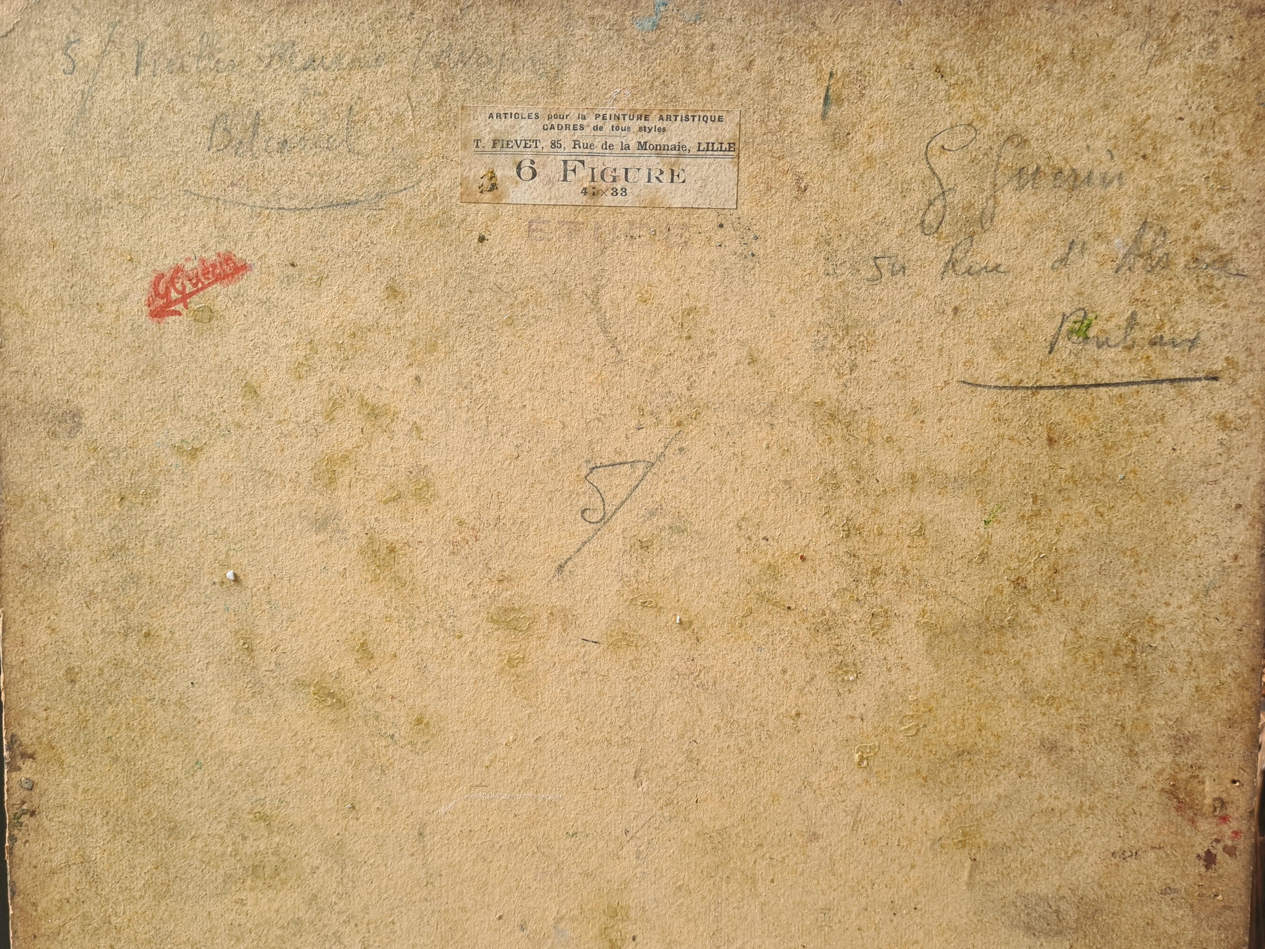 Paysage impressionniste français de l'école de Barbizon, Le poulet de ferme en vente 5