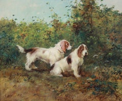 Ölgemälde auf Leinwand, Jagdhunde Basset Griffon Vendéen