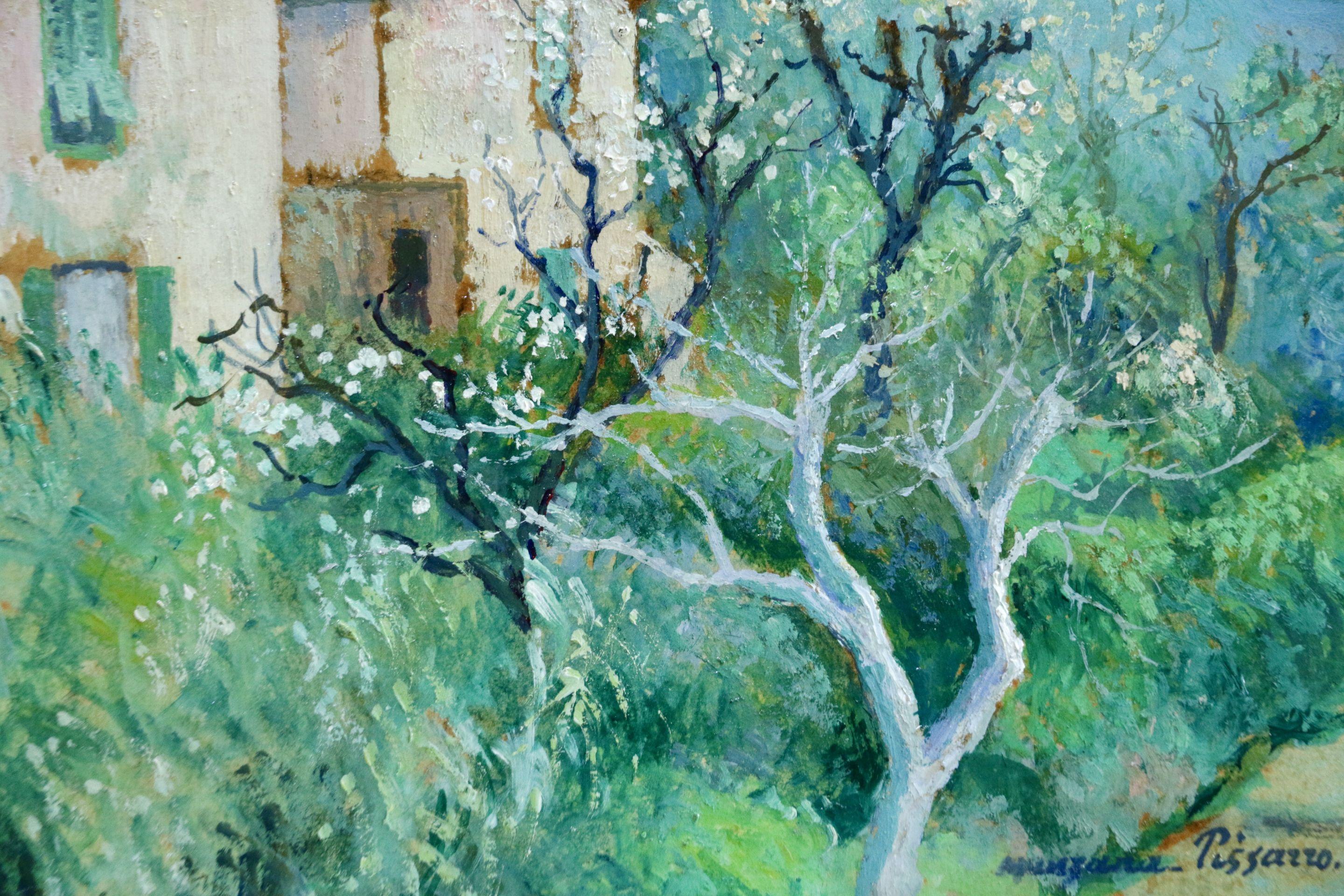 Carei – Menton – Ölgemälde, Haus in Berglandschaft von G H M Pissarro, 20. Jahrhundert 1