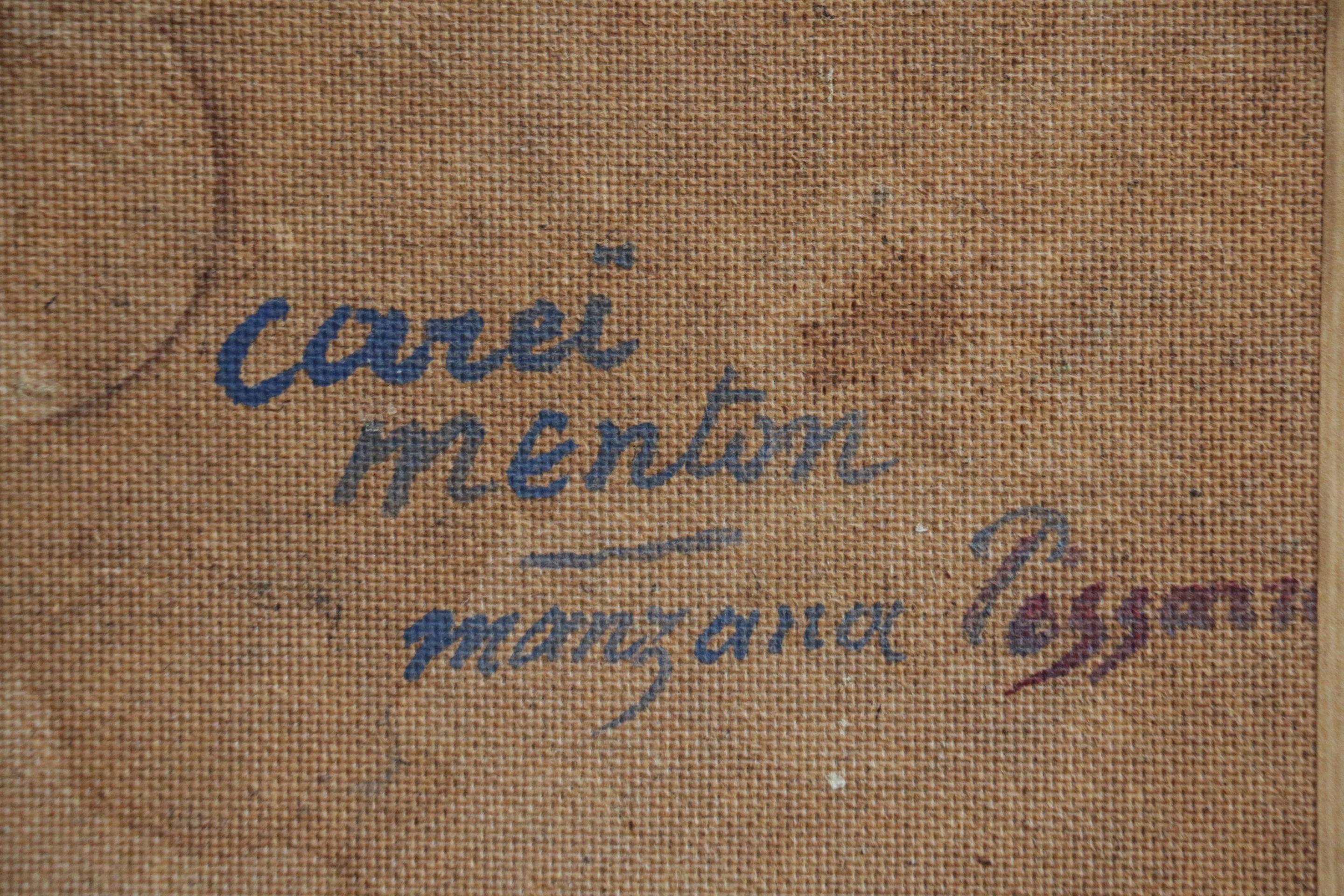 Carei – Menton – Ölgemälde, Haus in Berglandschaft von G H M Pissarro, 20. Jahrhundert 4