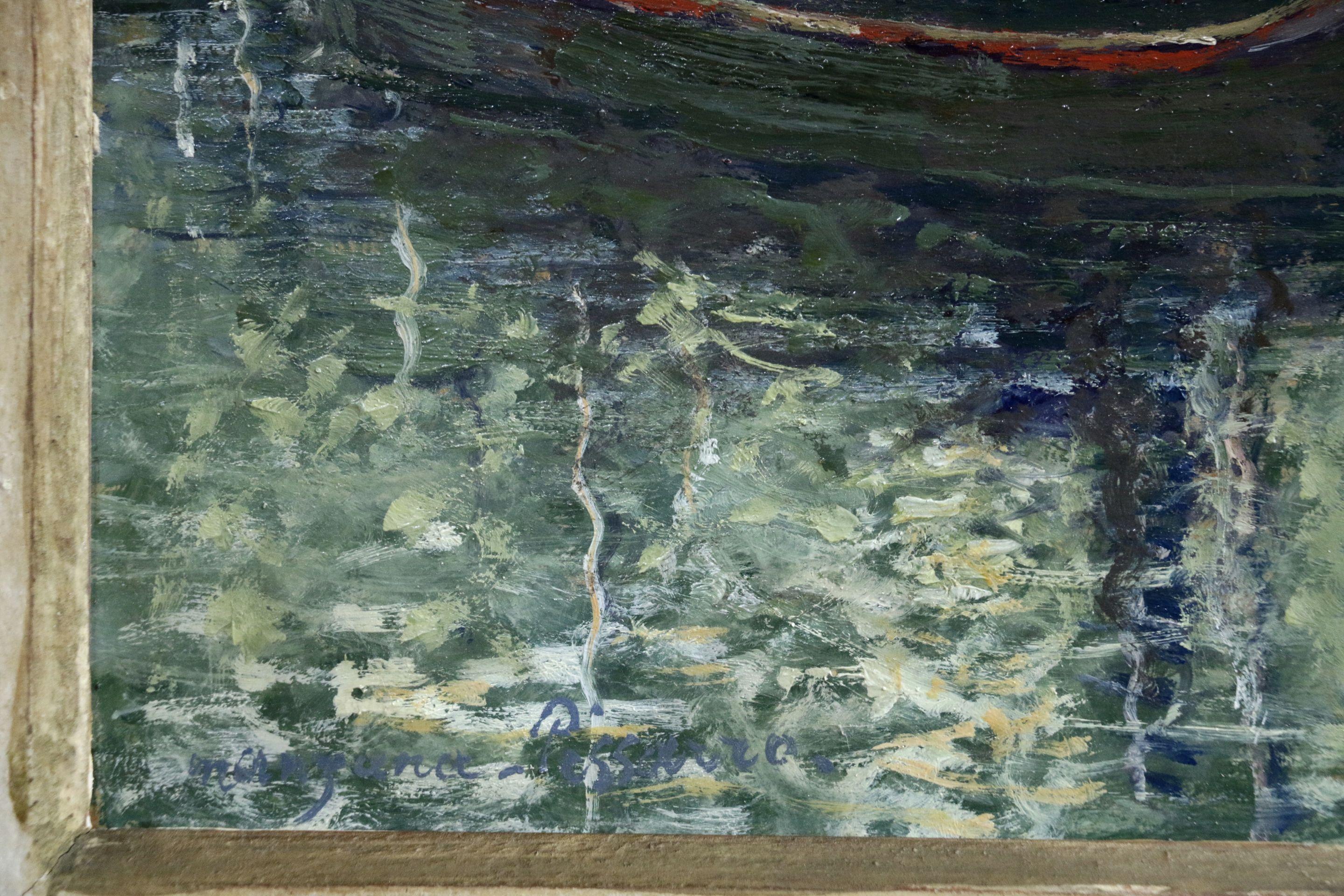 Herring Season - Boulogne - Impressionist Painting by Georges Henri Manzana Pissarro