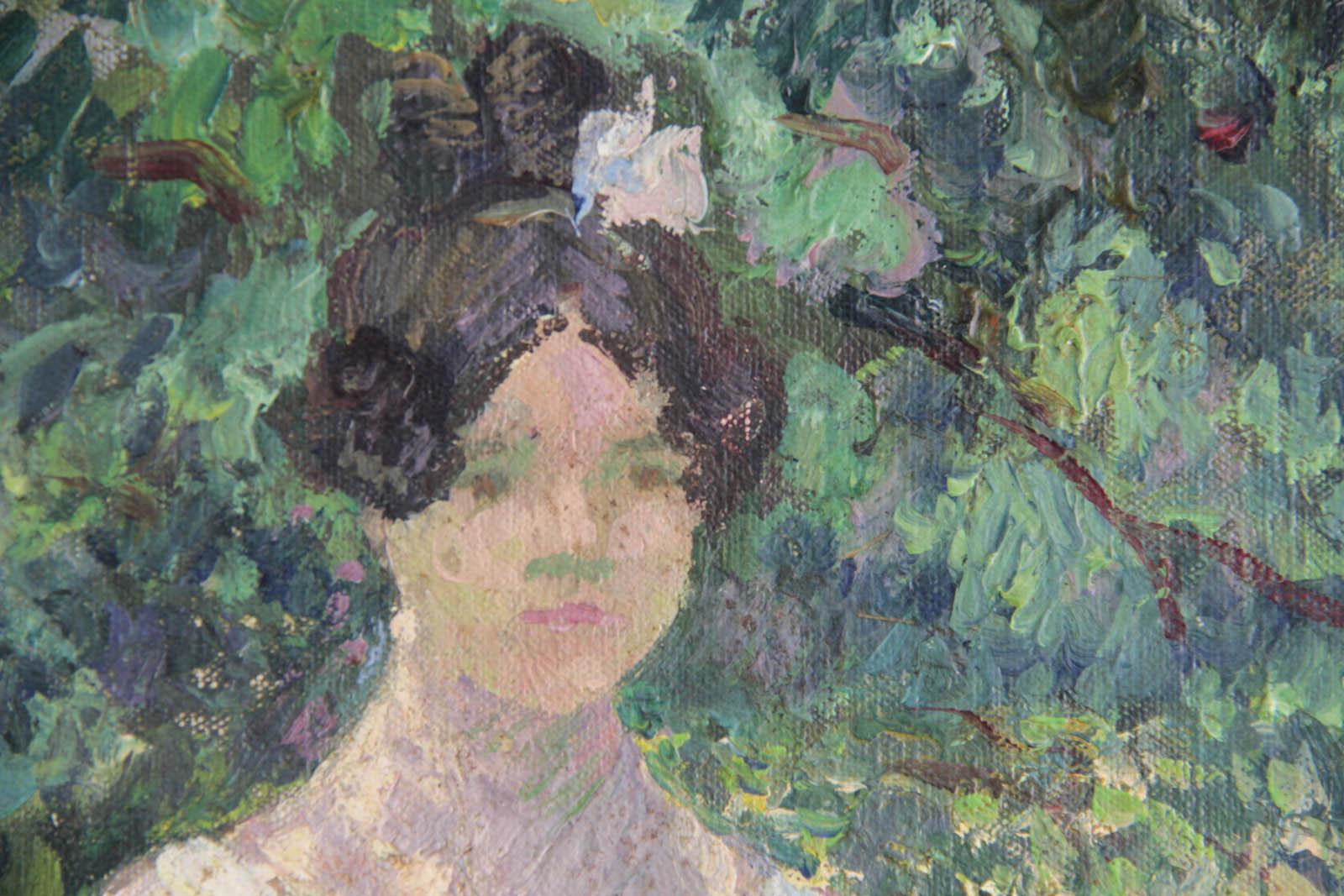 Georges MANZANA-PISSARRO (1871-1961)

Jeune femme à l'ombre d'un arbre
Circa : 1903

Oil on canvas mounted on cardboard
Format of the work: 27 x 36 cm
Stamp of the artist on the back.

Provenance: Family of the artist. (family collection)

Framed