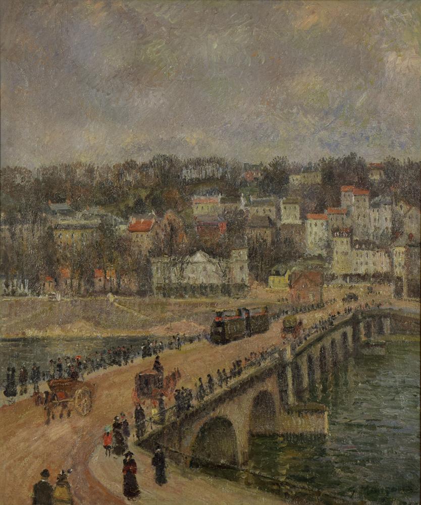 Georges Henri Manzana Pissarro Landscape Painting - Le Pont de Saint-Cloud