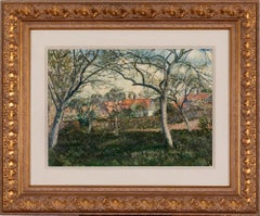 Toits Rouges à Menton by Georges Manzana Pissarro - Landscape oil painting