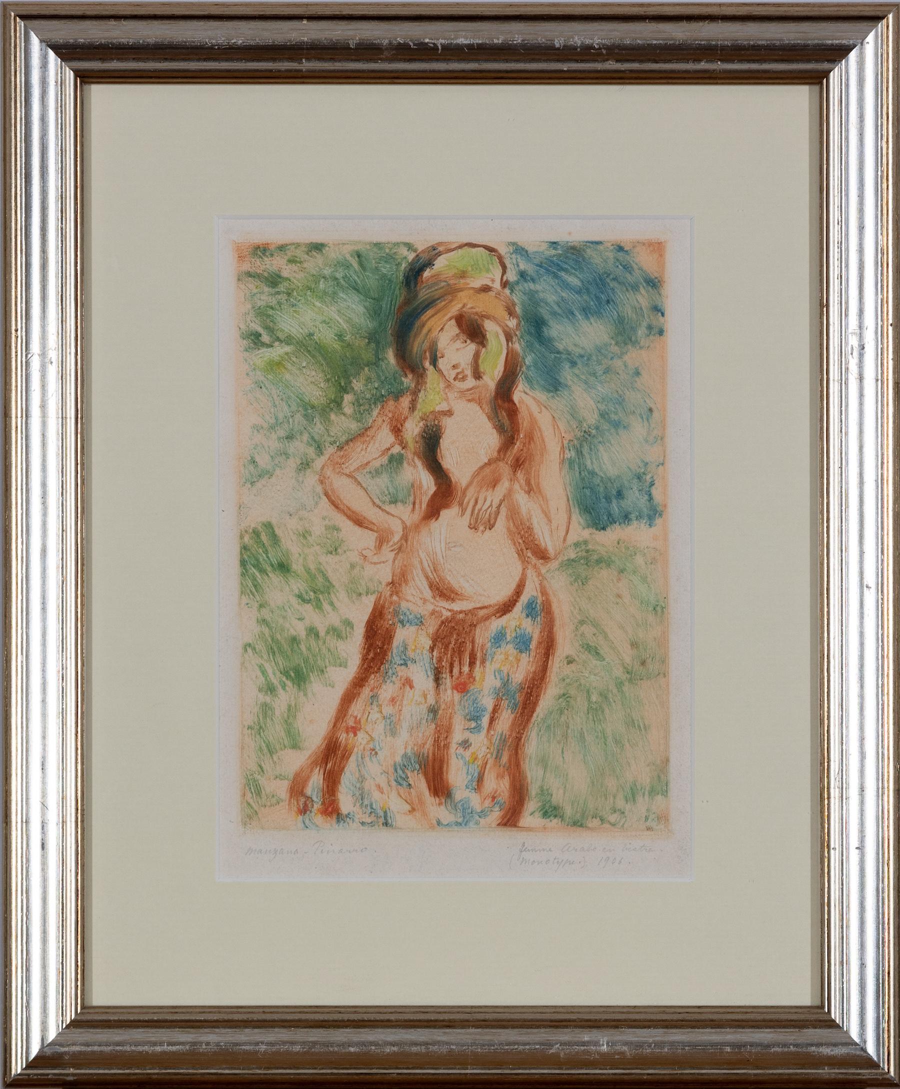 La Femme Arabe by Georges Manzana Pissarro - Monotype - Print by Georges Henri Manzana Pissarro