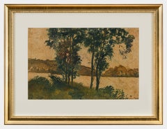 Les Andelys by Georges Manzana Pissarro - Pochoir, Work on paper, Landscape