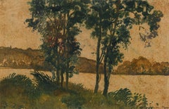 Les Andelys by Georges Manzana Pissarro - Pochoir, Work on paper, Landscape