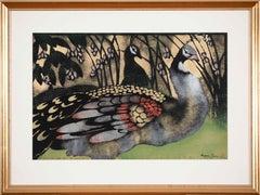 Pavos reales de Georges Manzana Pissarro - Animal pochoir