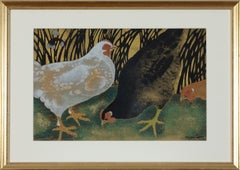 Three Hens by Georges Manzana Pissarro - Animal stencil