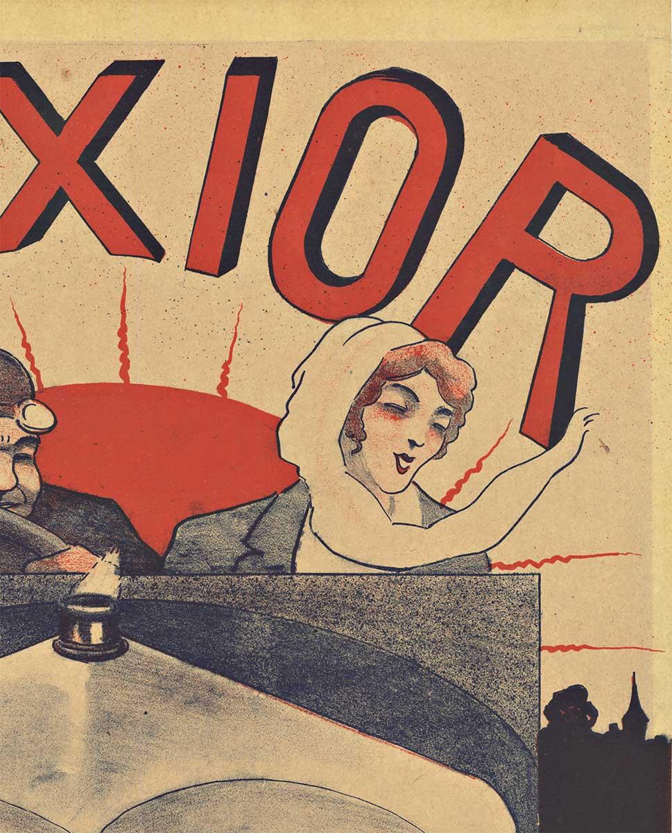 LUXIOR Automóvil póster antiguo original de automoción - Print Art Nouveau de Georges Henri Privat-Livemont