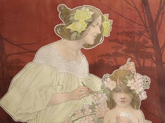 Palais de la Femme, manifesto Art Nouveau di Henri Privat-Livemont