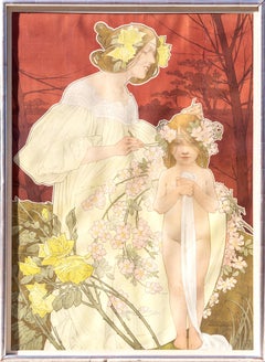 Palais de la Femme, manifesto Art Nouveau di Henri Privat-Livemont