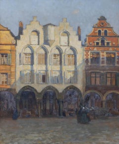 Dilly Georges Hippolyte (1876-1942) - Framed Early 20th Century Oil, Arras