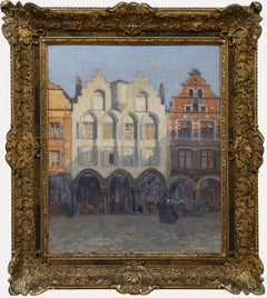 Dilly Georges Hippolyte (1876-1942) - Framed Early 20th Century Oil, Arras