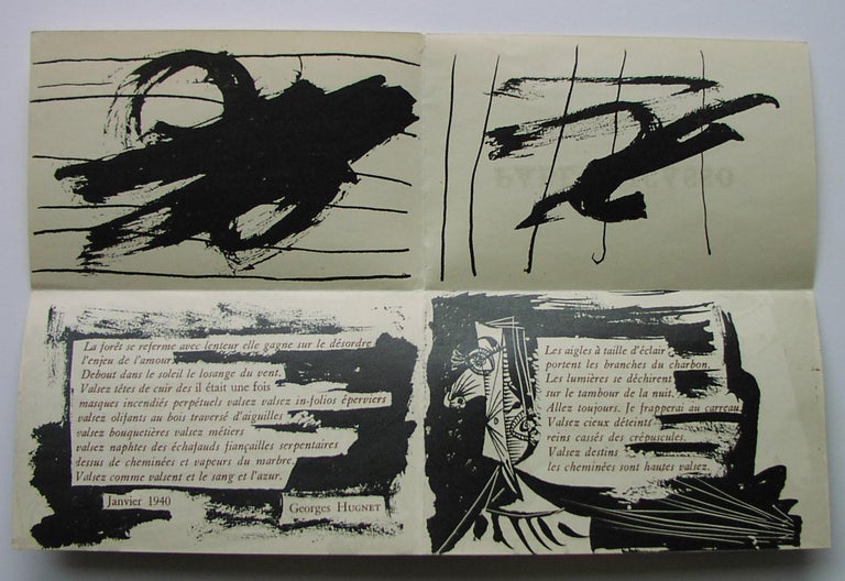 Georges Hugnet - HUGNET, Georges. Complete set of 4 pamphlets. See ...