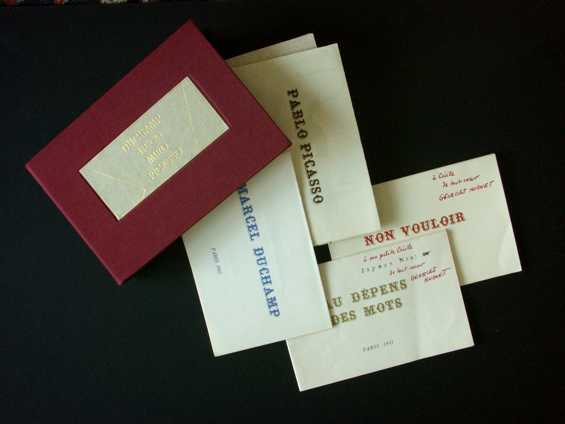 HUGNET, Georges. Complete set of 4 pamphlets. See Description. - Print by Georges Hugnet