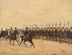 Revue de cavalerie du 2e régiment de lanciers